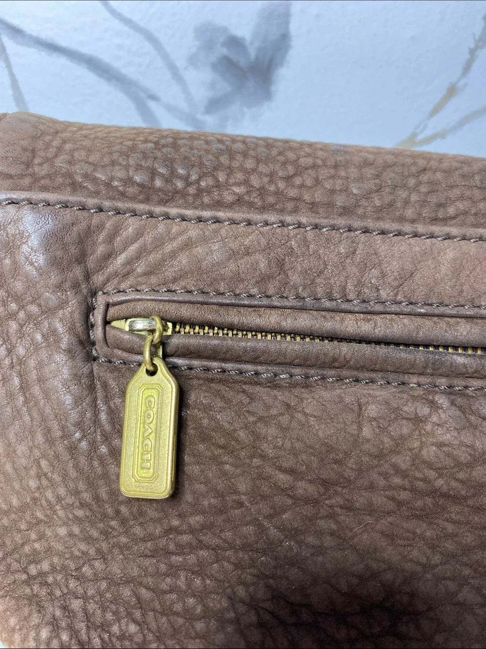 Coach Sonoma Nubuck Pebbled Leather Flap Shoulder Bag/crossbody (Style 4935)